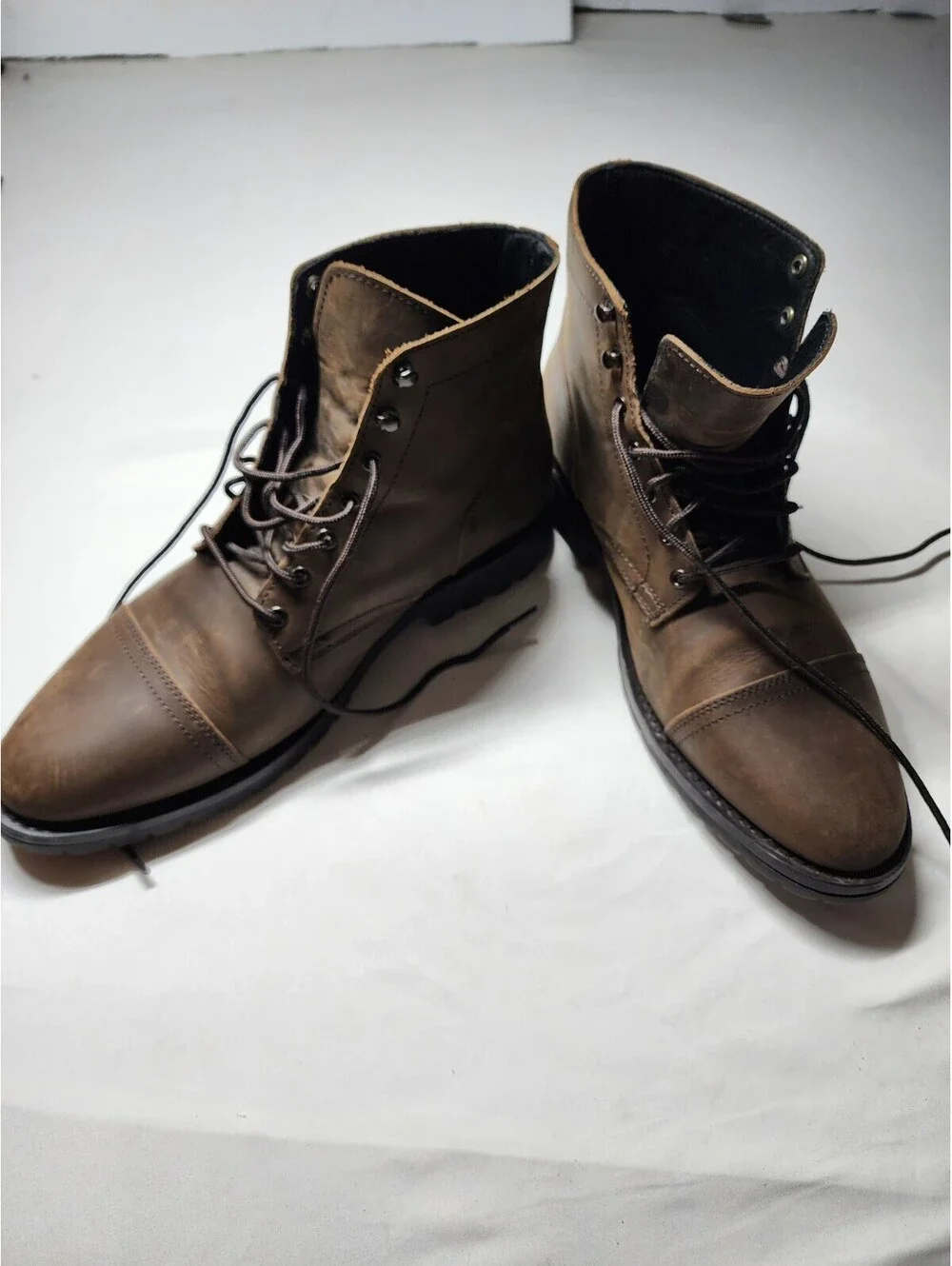Thursday Boot Co Captains Size 13.5 Men's Brown Leather Lace Up